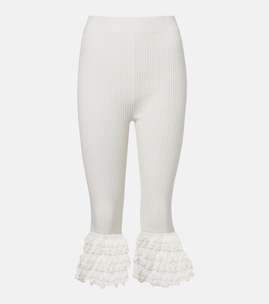 Ganni Pantalon capri en coton mlang 227 €