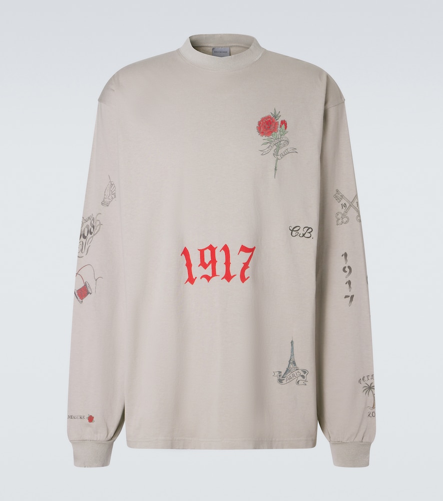 Balenciaga Printed cotton jersey T-shirt