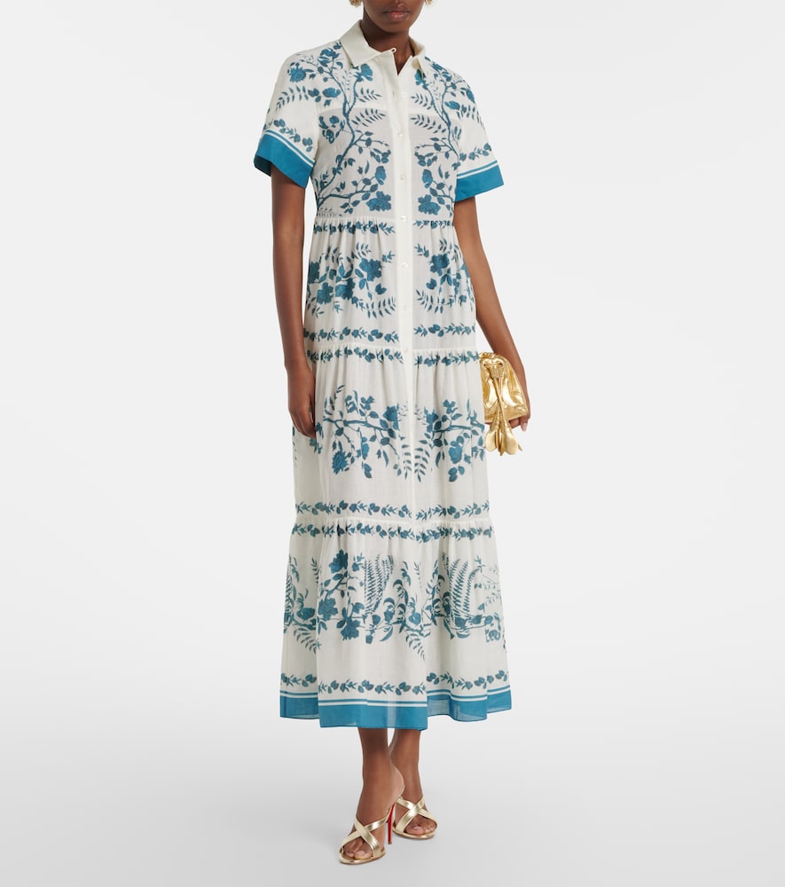  Erdem Erdem Hemdblusenkleid Aus Baumwolle Und Leinen 