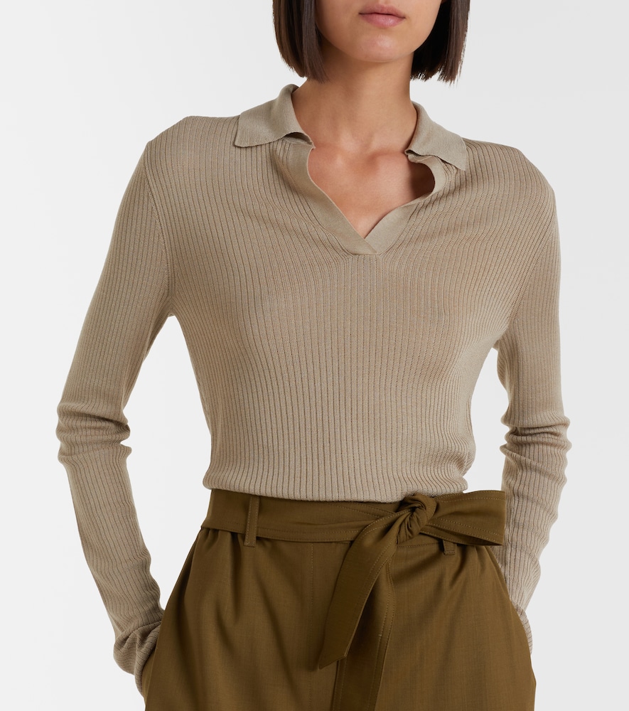 Max Mara Knitted silk and cashmere top