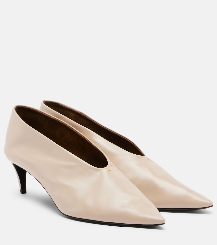 Khaite Women's Beige Miriam Leather Pumps UK Size 4 - Mytheresa