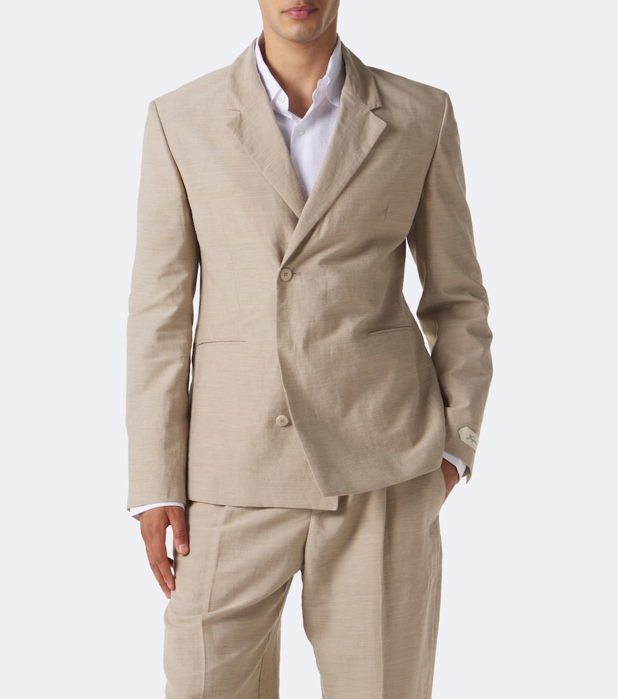 Melo Linen-Blend Twill Blazer
