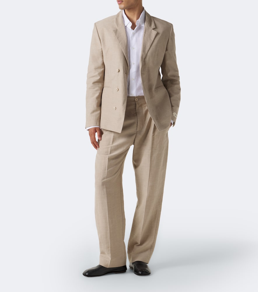 Melo Linen-Blend Twill Blazer