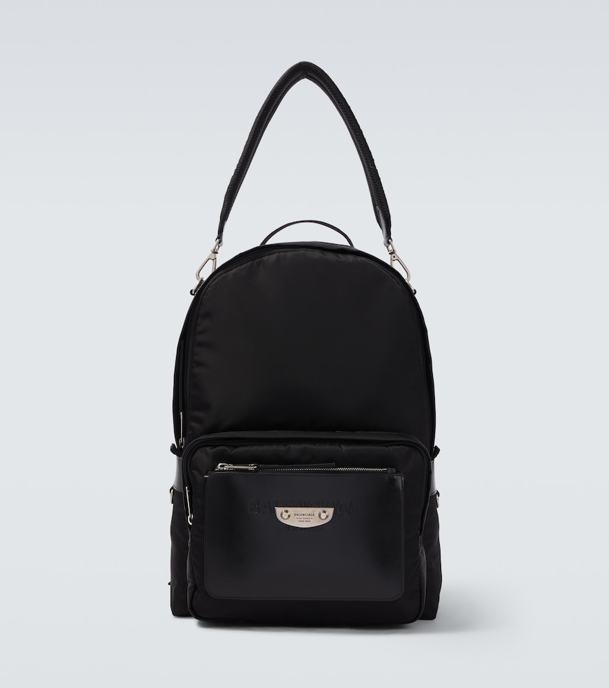 Rucksack mit Leder