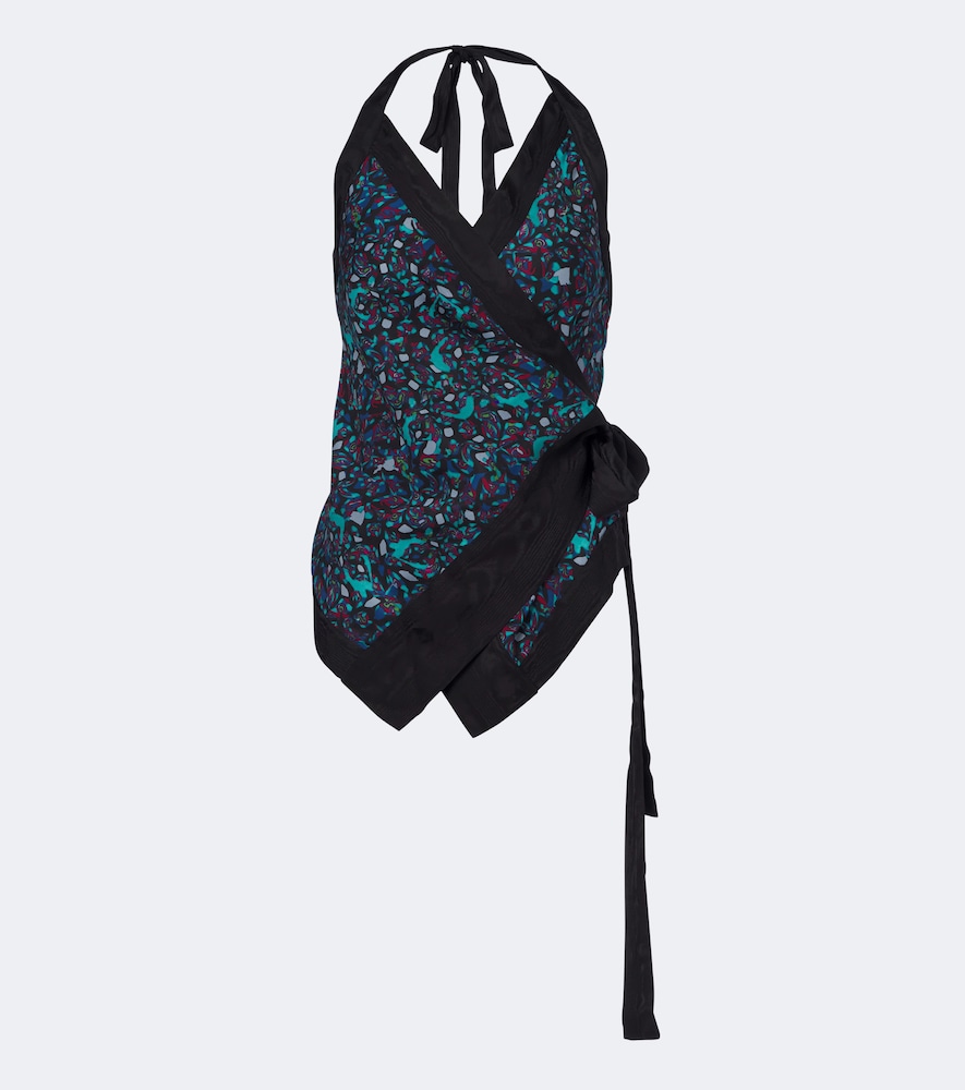 Dries Van Noten Printed moiré wrap top | Thumbnail 7