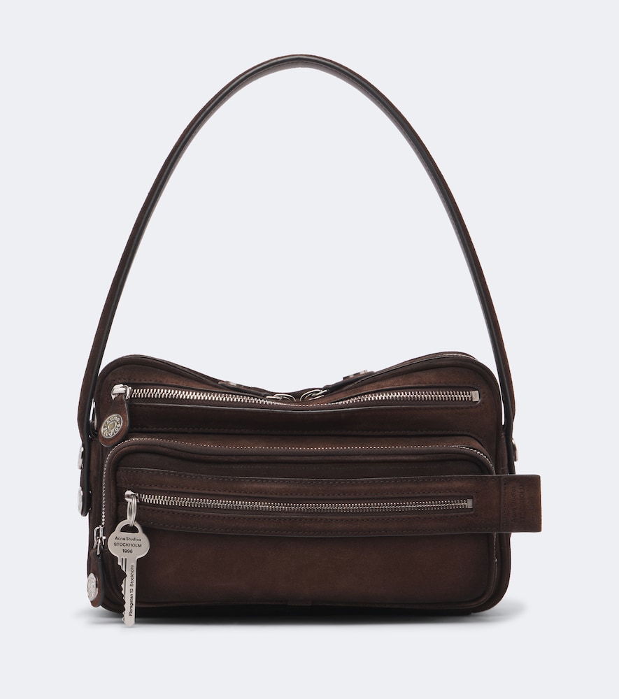 Borsa a spalla Camero Party in suede