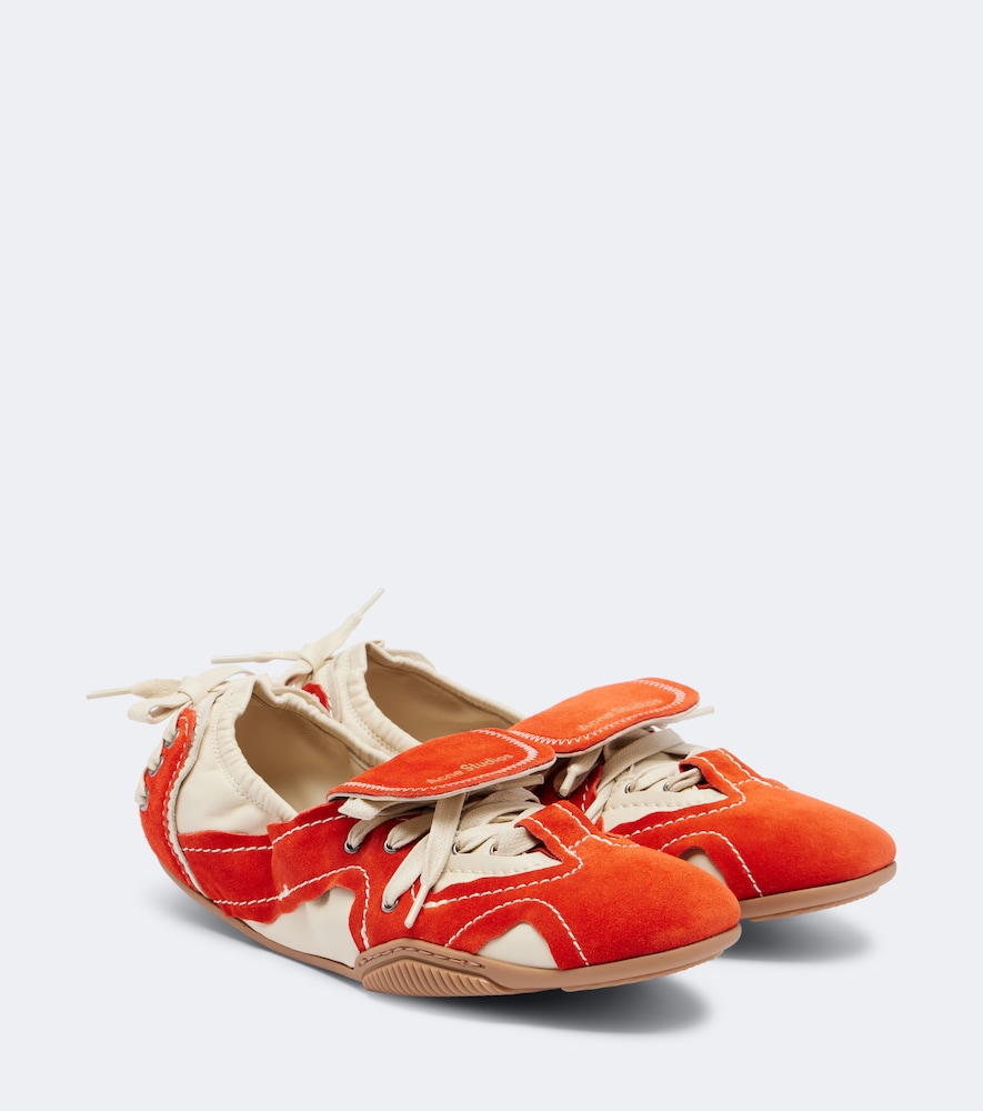 Acne Studios Bilaria leather and suede sneakers　Acne Studios Bilaria レザーとスエード スニーカー Acne