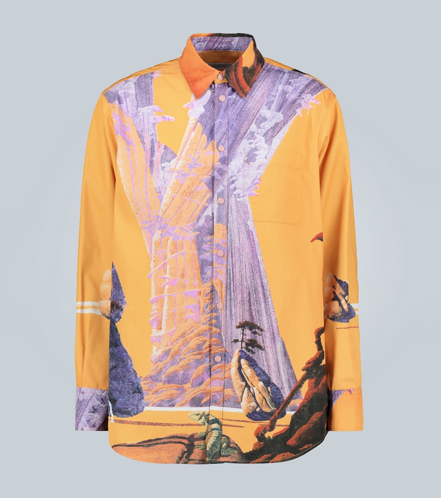 Valentino Chemise imprimée Yellow City