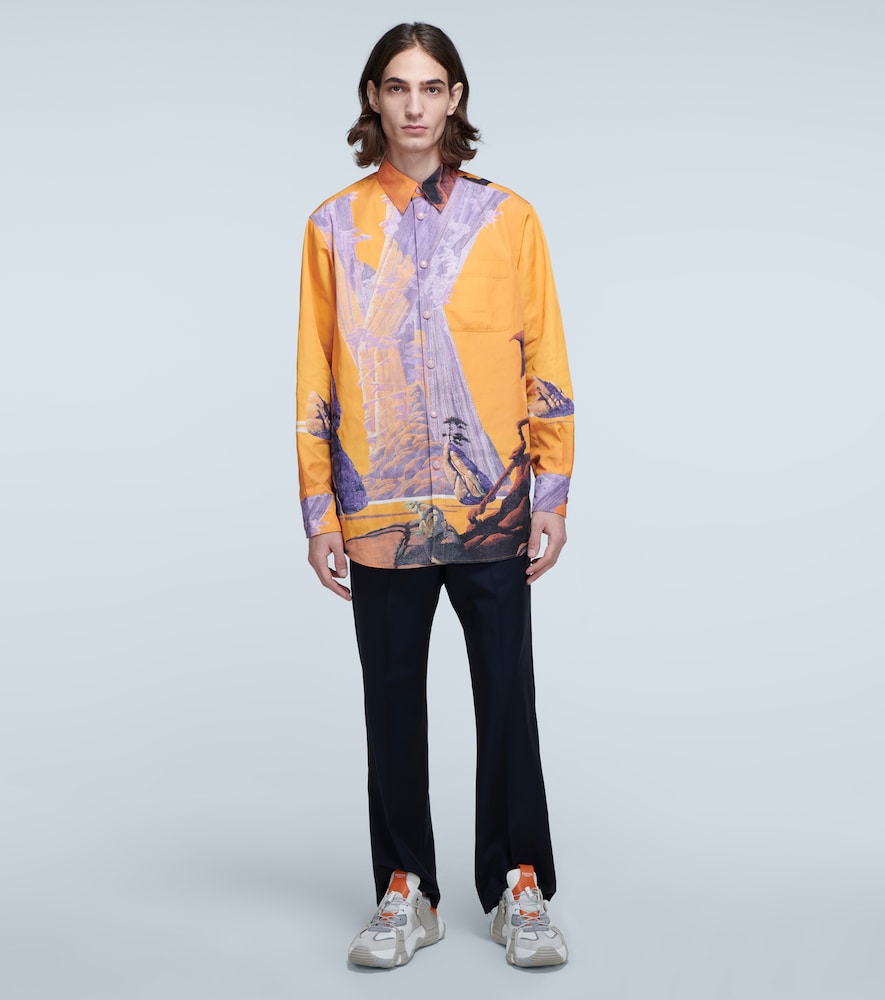  Valentino Valentino Valentino Camisa Estampado Yellow City 