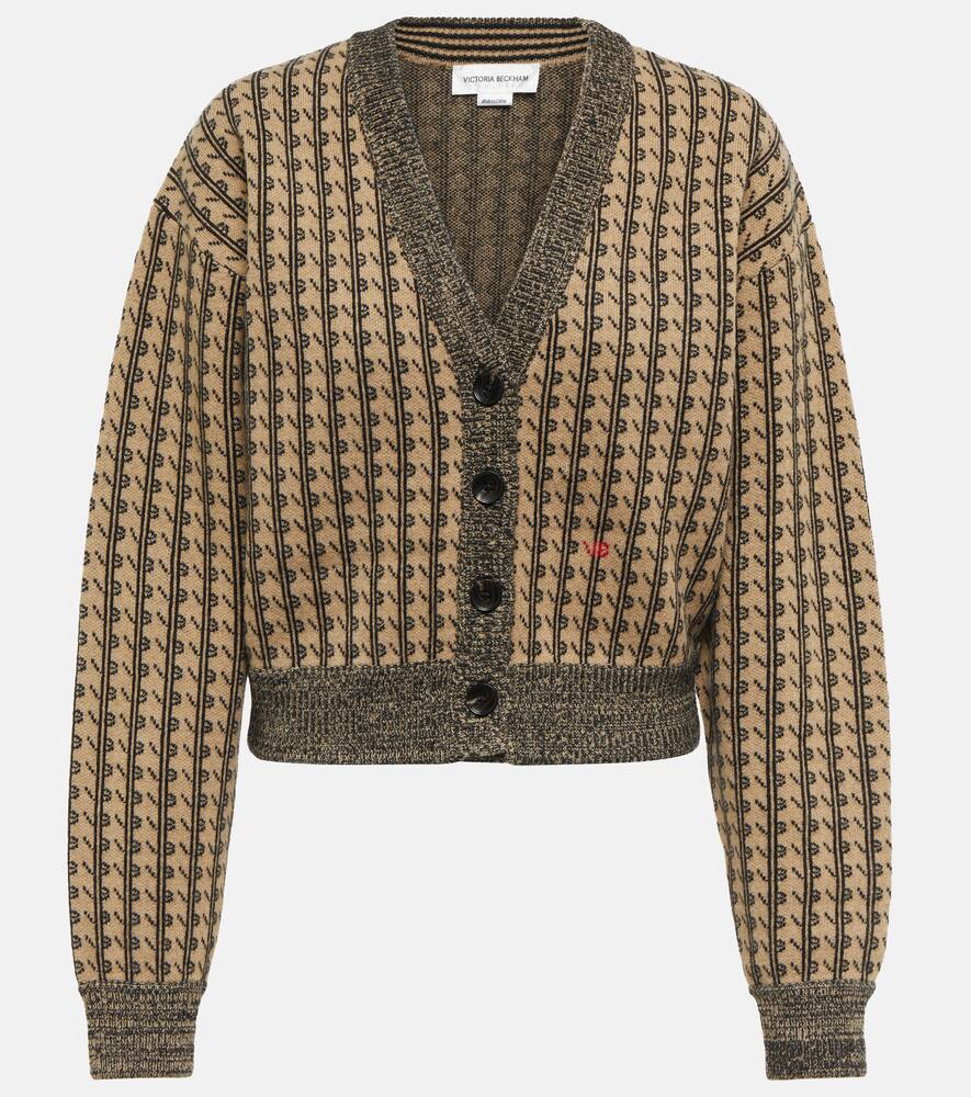 Victoria Beckham Jacquard wool cardigan