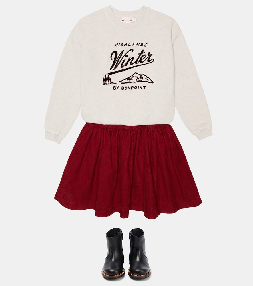 BONPOINT TAYLA PRINTED COTTON SWEATSHIRT