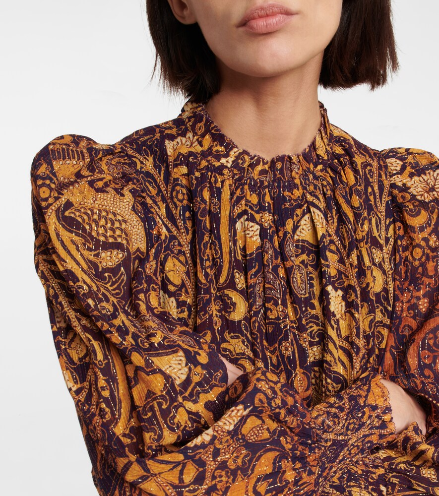  Ulla Johnson Ulla Johnson Maja Printed Chiffon Minidress 