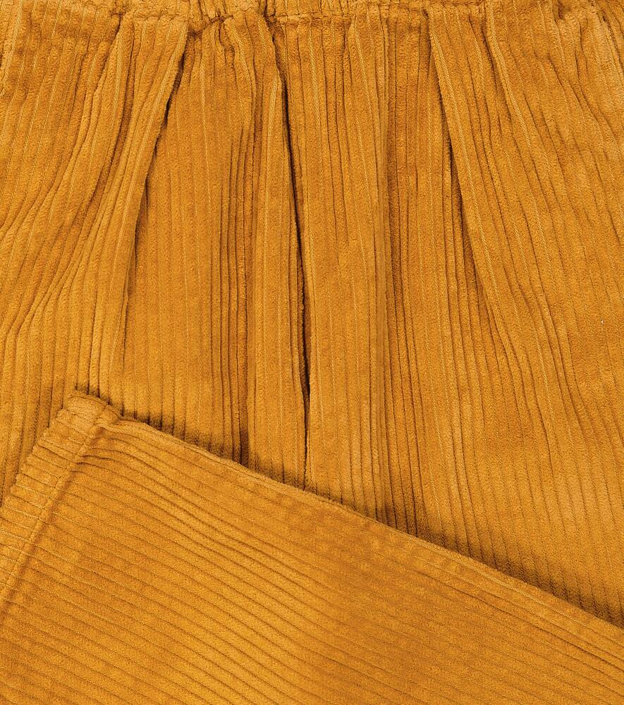 The New Society Pants In Velvet In Brown