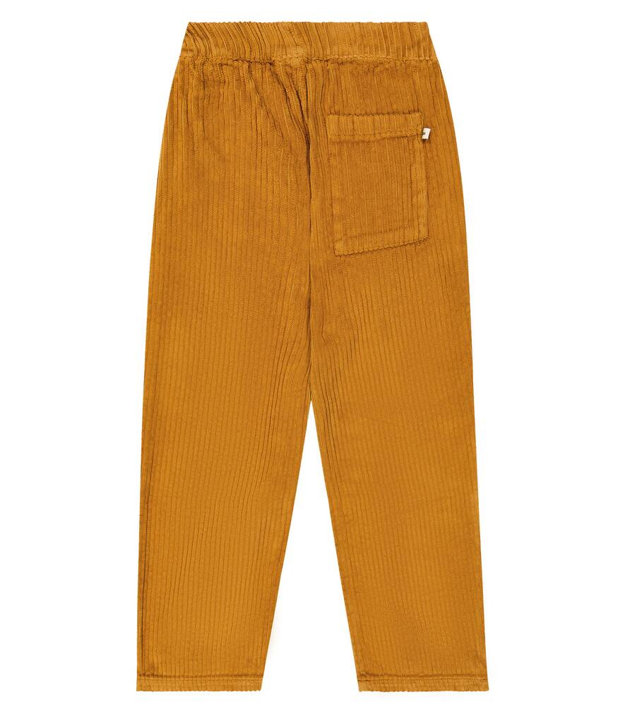 The New Society Pants In Velvet In Brown