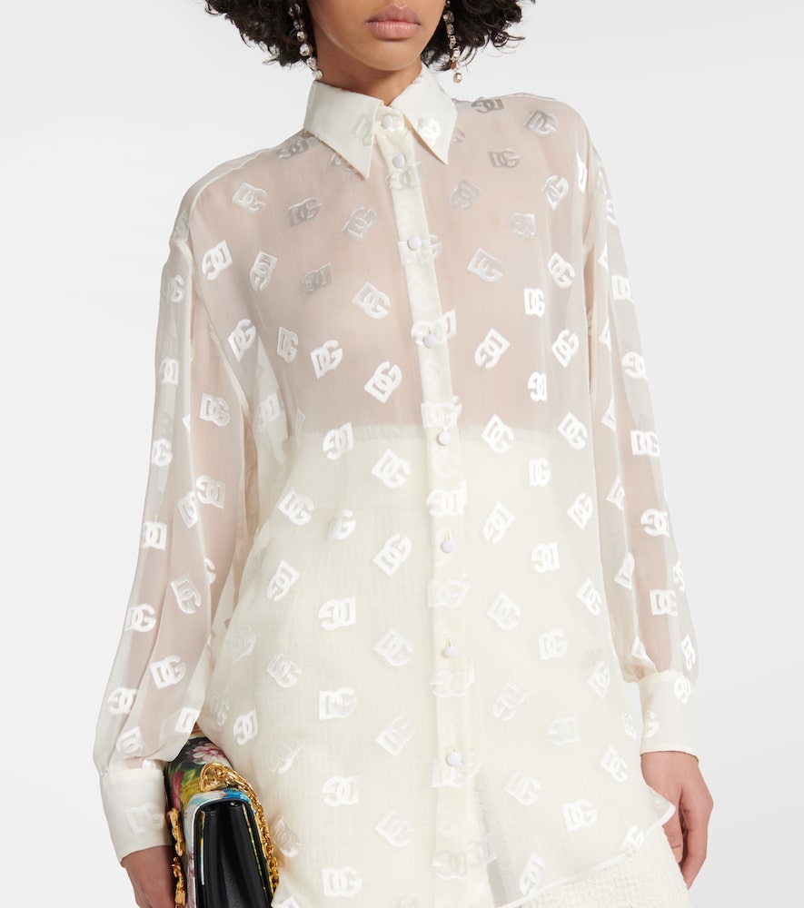 Dolce&Gabbana Burnout Sheer Shirt