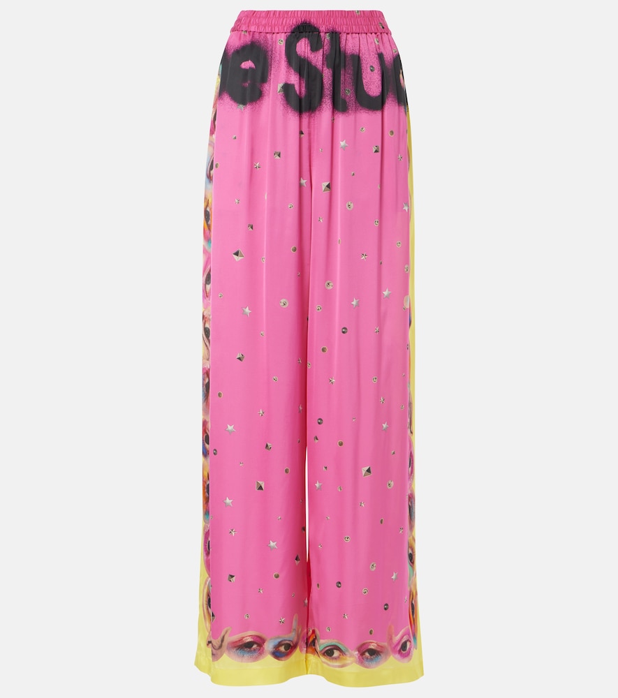 Acne Studios Pantalon palazzo imprim logo 490 €