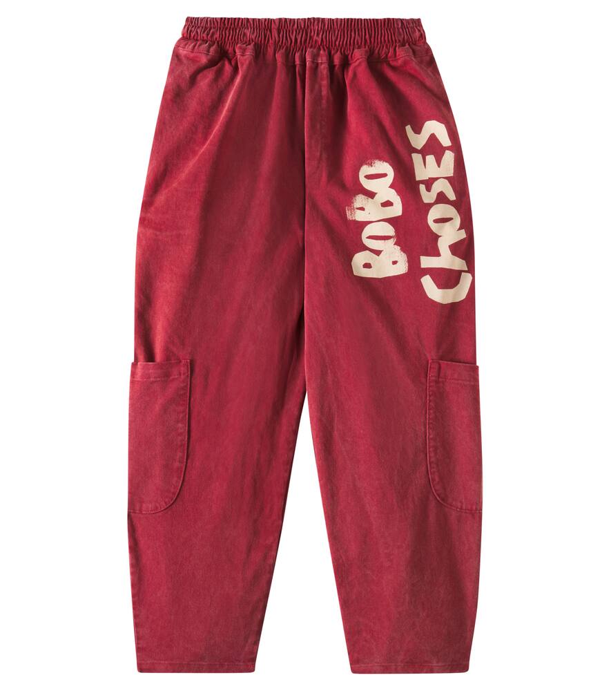 Bobo Choses Logo cotton-blend cargo pants