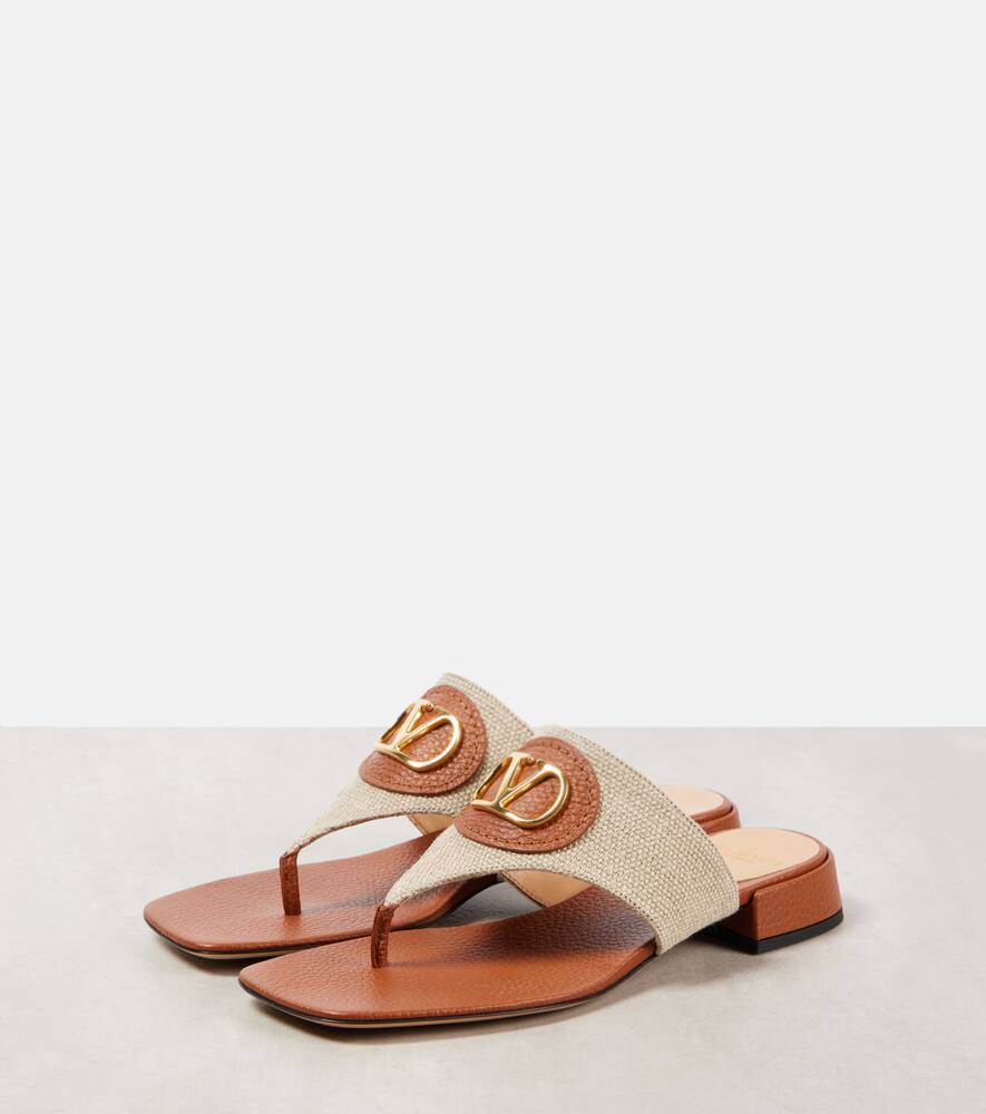 Valentino Sandalen Vlogo Signature Aus Canvas In Nude
