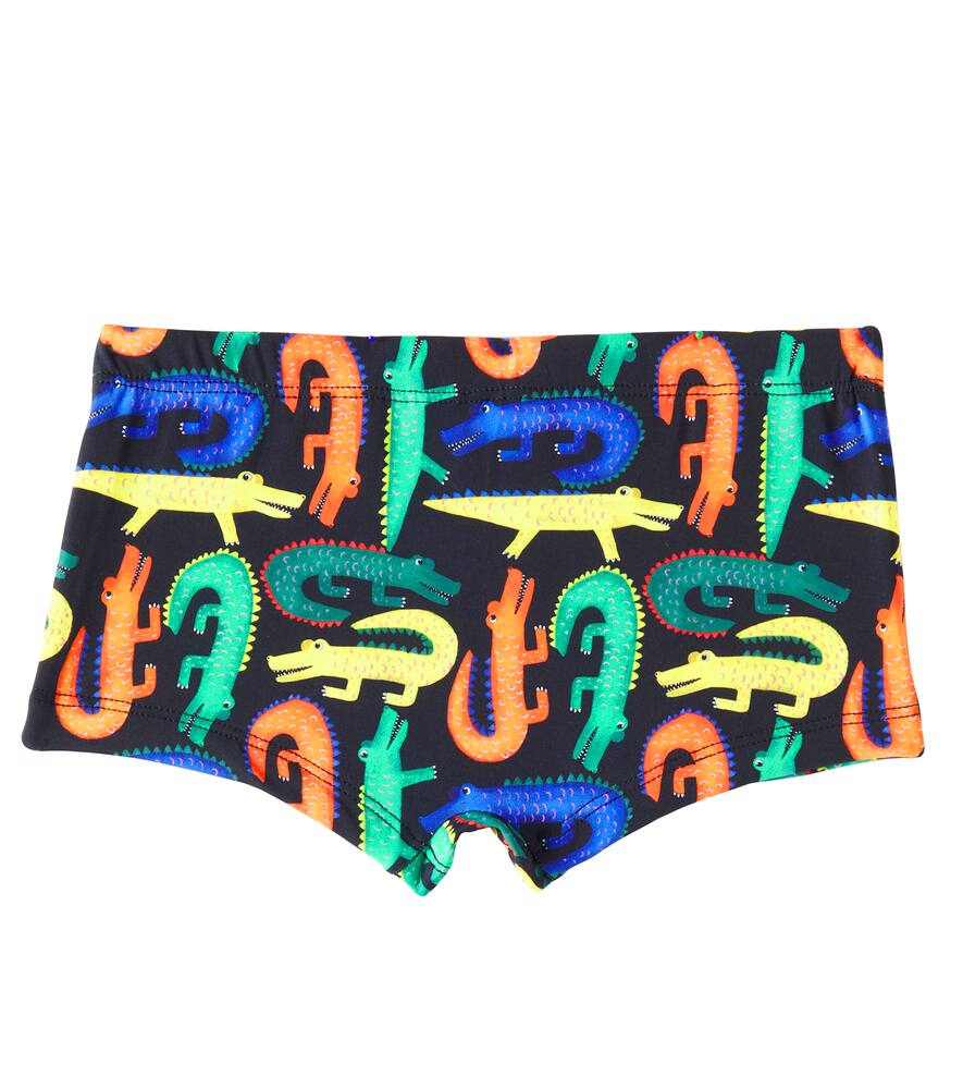 Fabula Printed Swim Trunks In Est Color Jaca Fundo Preto