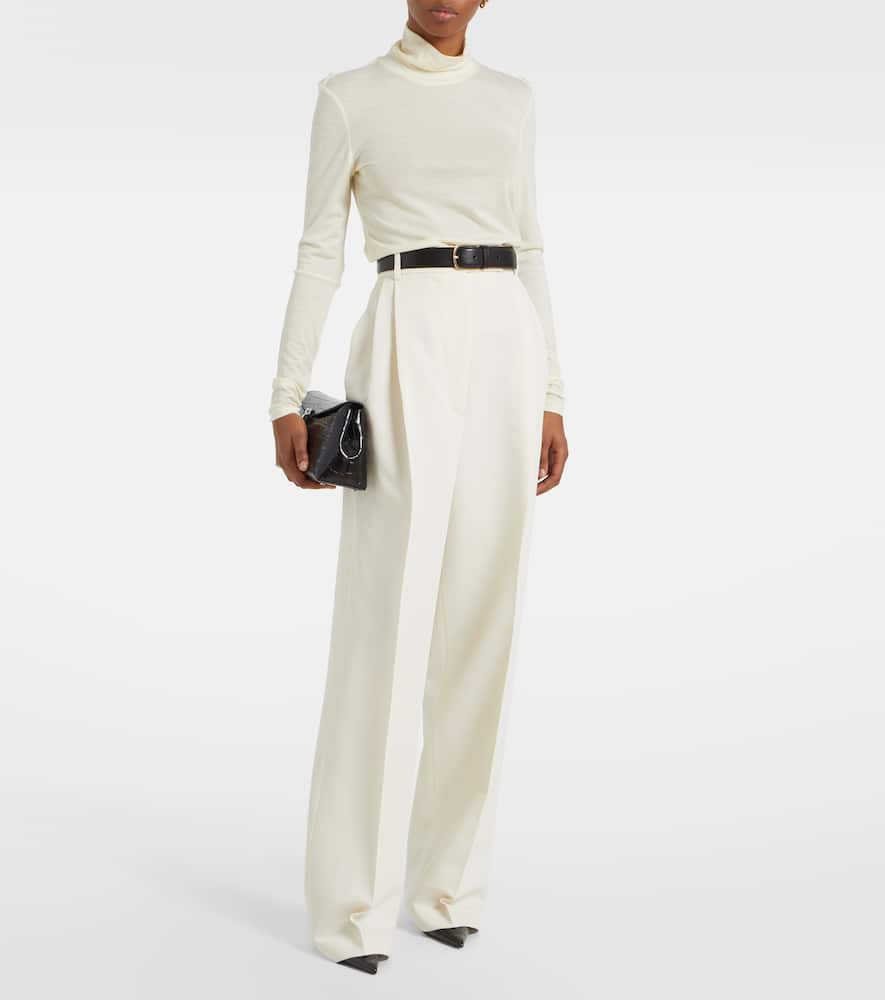 Rohe Jersey Turtleneck Top In White