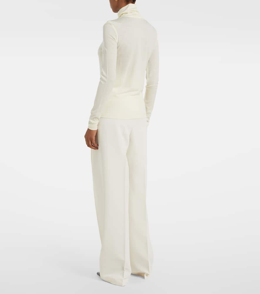 Rohe Jersey Turtleneck Top In White