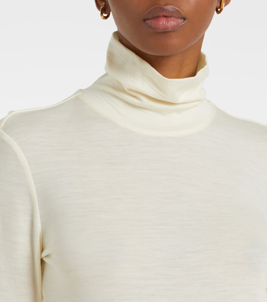 Rohe Jersey Turtleneck Top In White