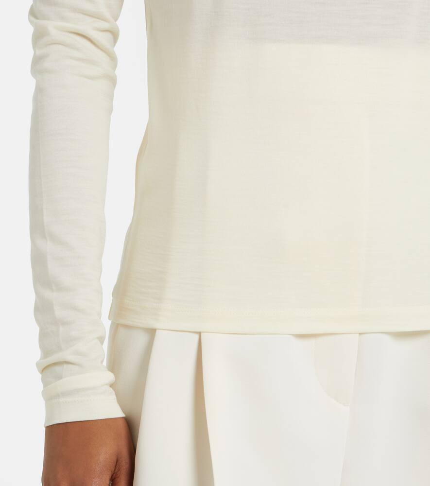 Rohe Jersey Turtleneck Top In White