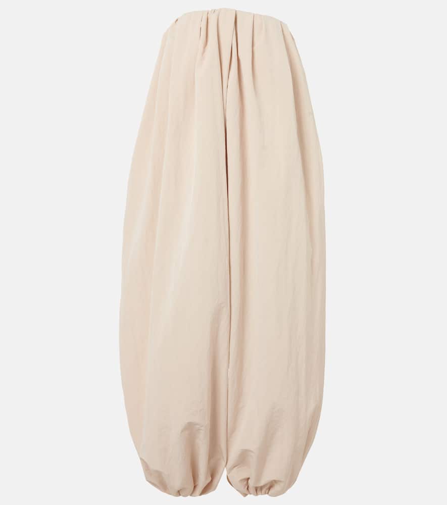 Jacquemus Pleated Casual Pants In Weiss