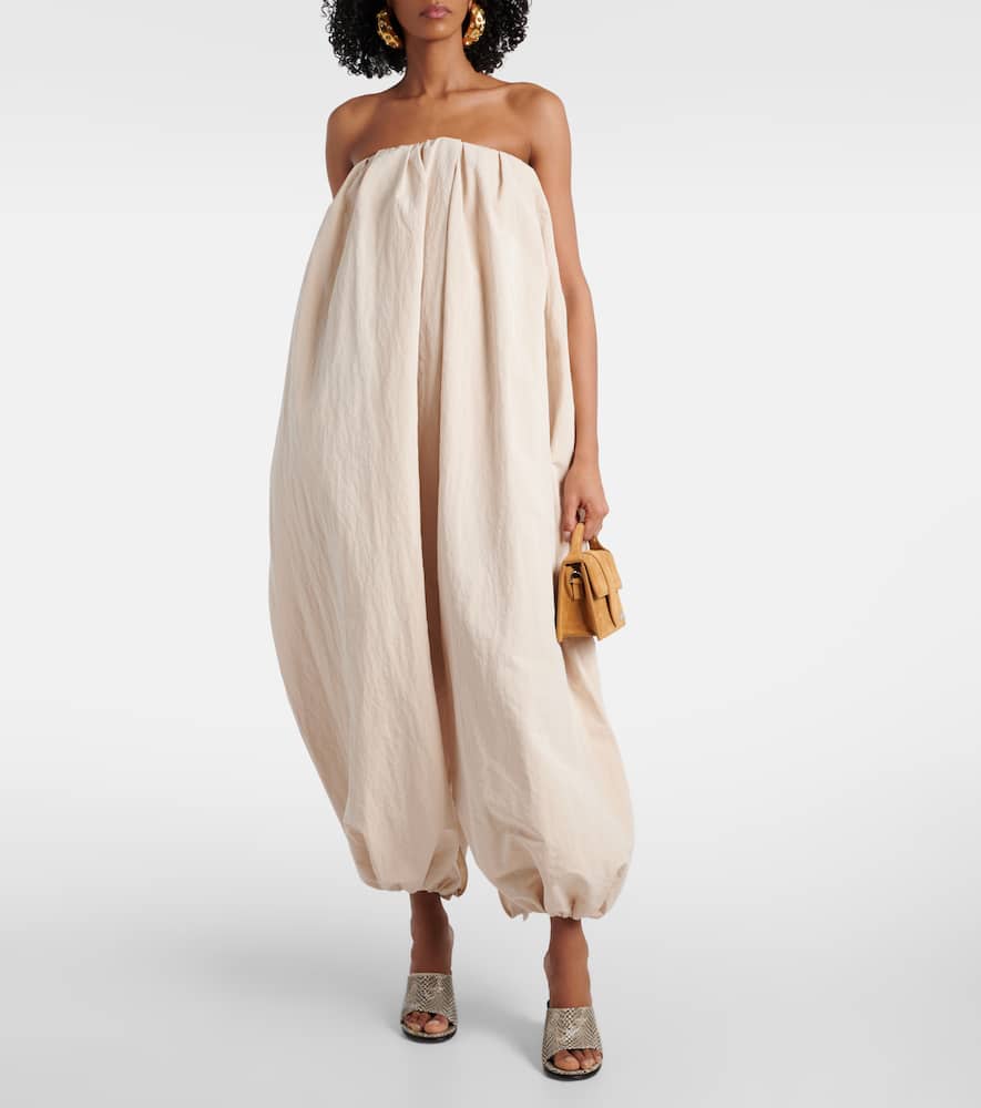 Jacquemus Pleated Casual Pants In Weiss