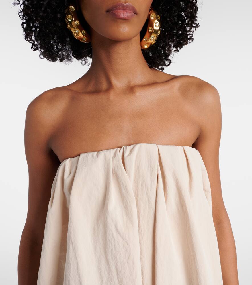 Jacquemus Pleated Casual Pants In Weiss