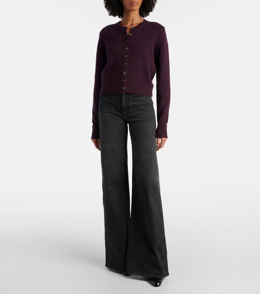 Khaite Dane Wide-leg Jeans In Black