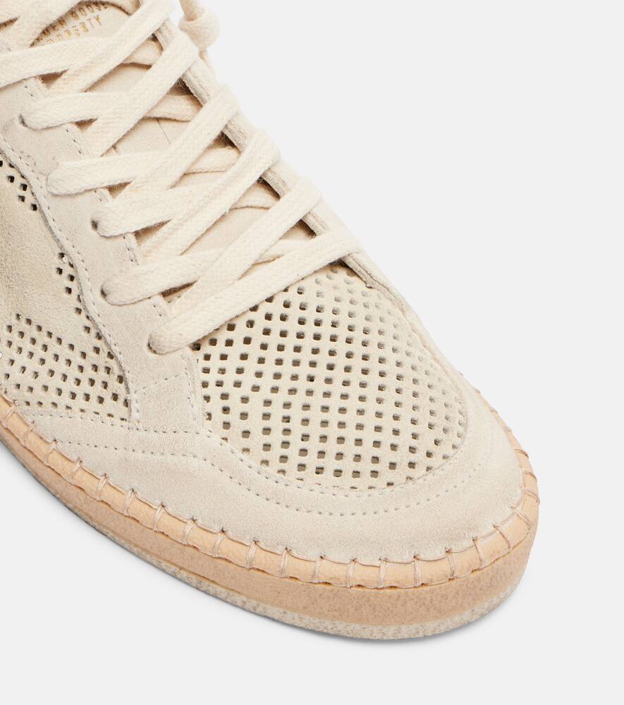 Golden Goose Ball Star Leather Sneakers In Neutral