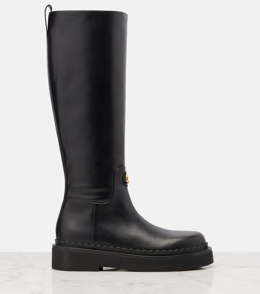 Valentino Garavani Valentino Garavani Stiefel Vlogo Signature Aus Leder 