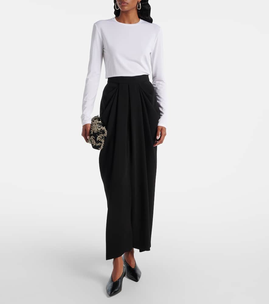Max Mara Ortensia Jersey Top In White