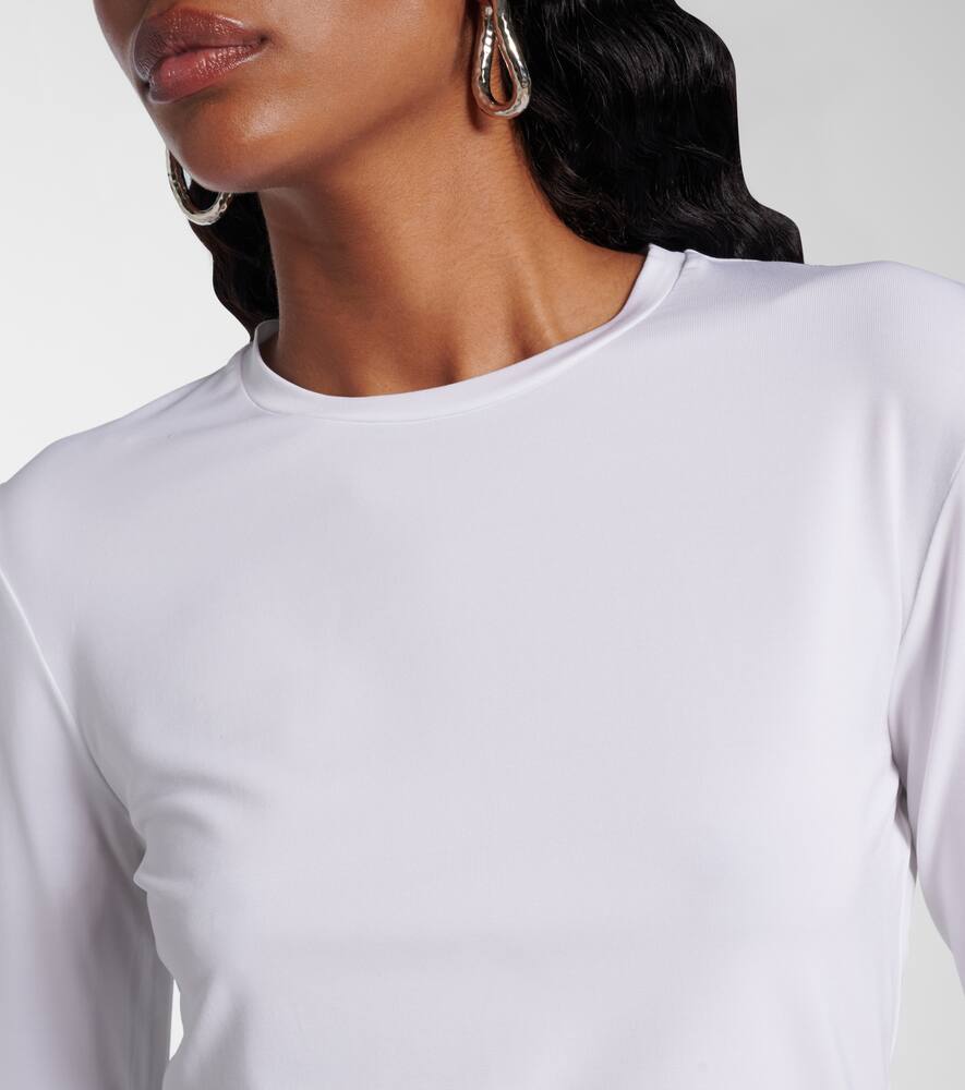 Max Mara Ortensia Jersey Top In White