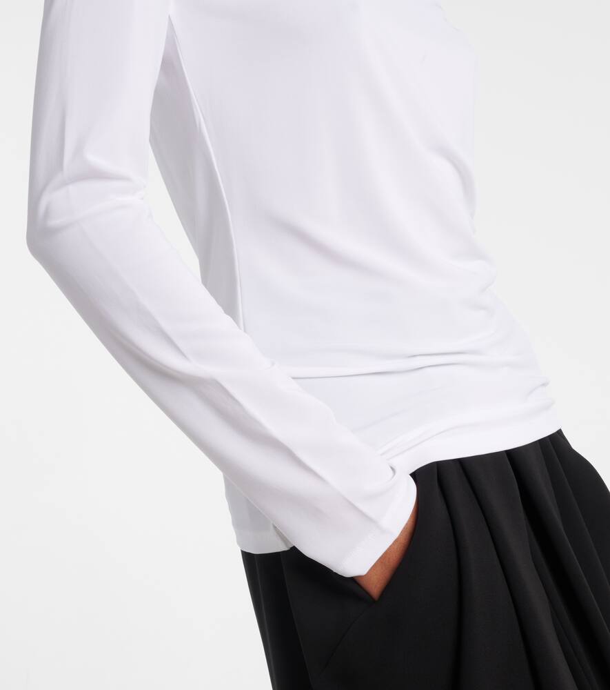 Max Mara Ortensia Jersey Top In White