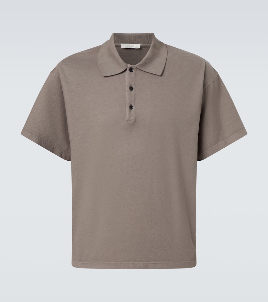 The Row Bry Cotton Polo Shirt In Multi
