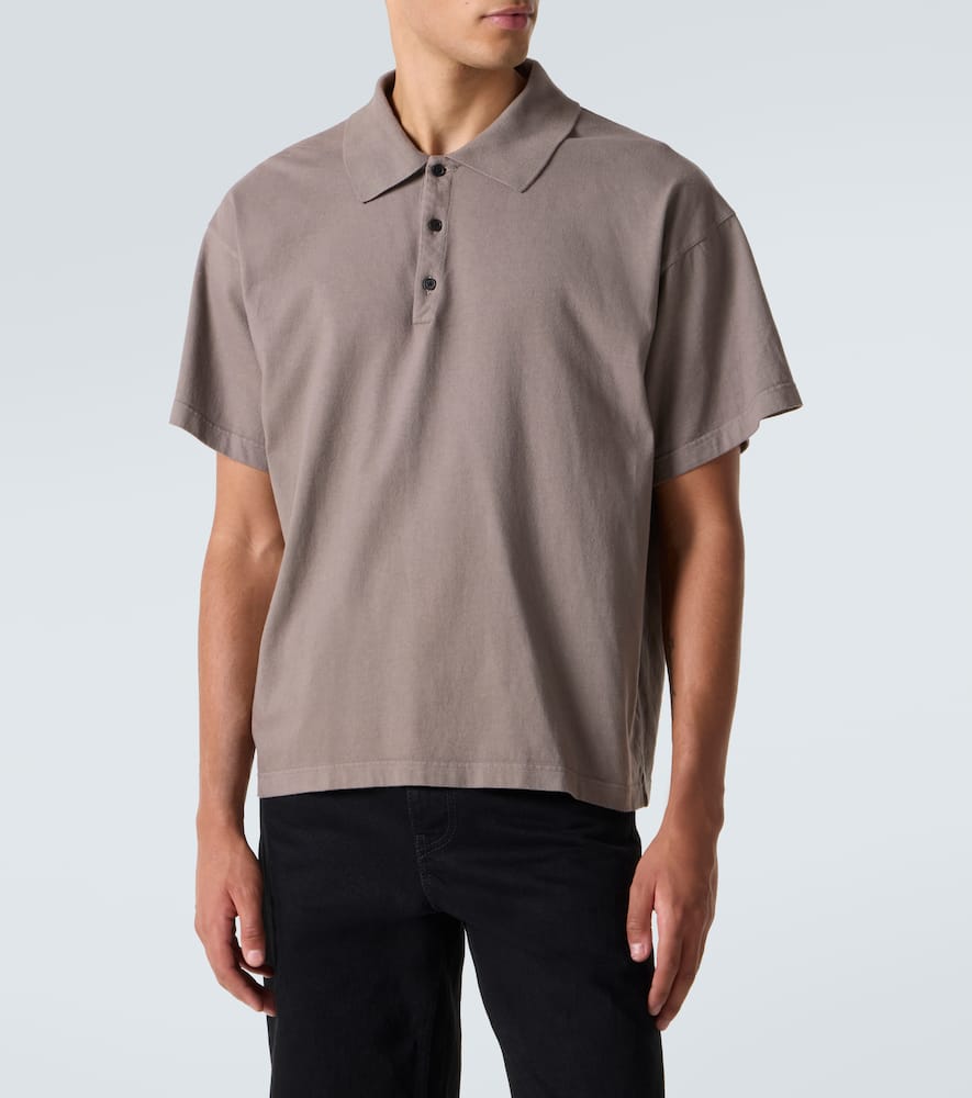 The Row Bry Cotton Polo Shirt In Multi