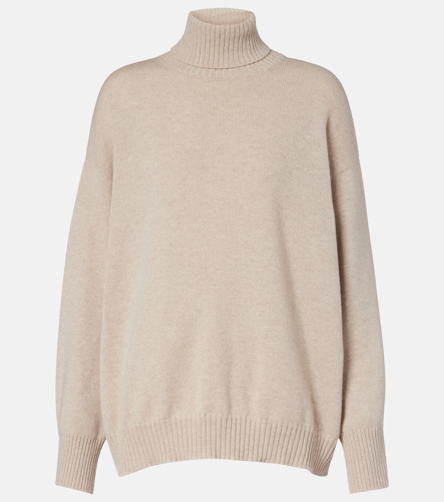 Brunello Cucinelli Cashmere Turtleneck Sweater In Brown