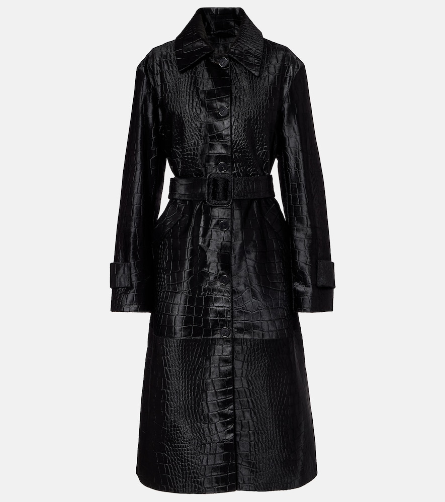 Joseph Auger croc-effect calf hair coat