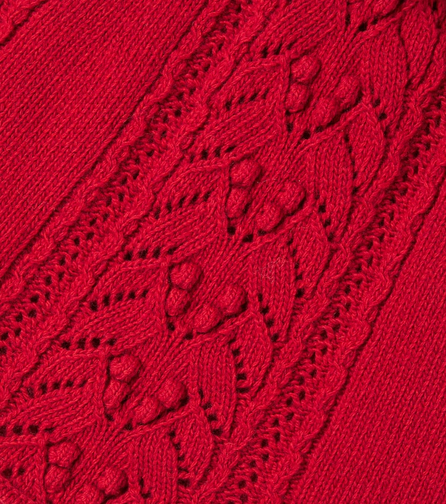 The New Society Lila Knitted Skirt In Red