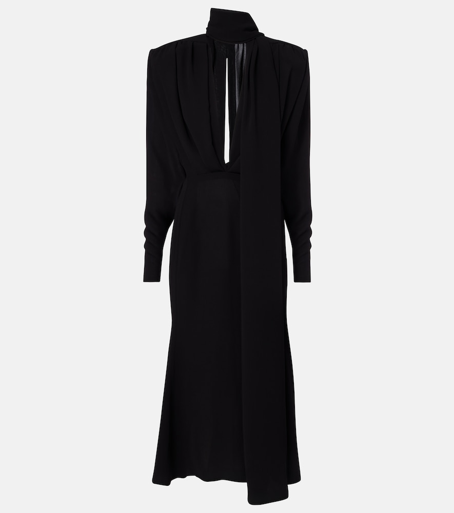 Mugler Crêpe midi dress