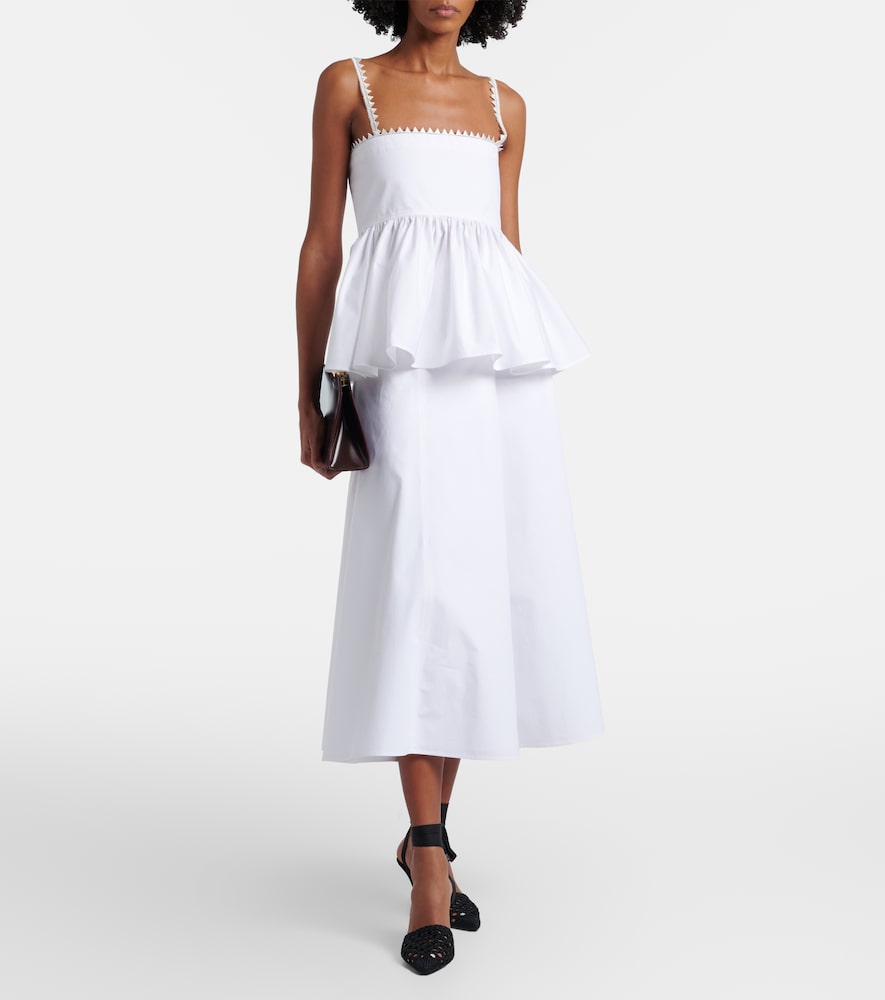 Jacquemus Triangle cotton-blend midi skirt