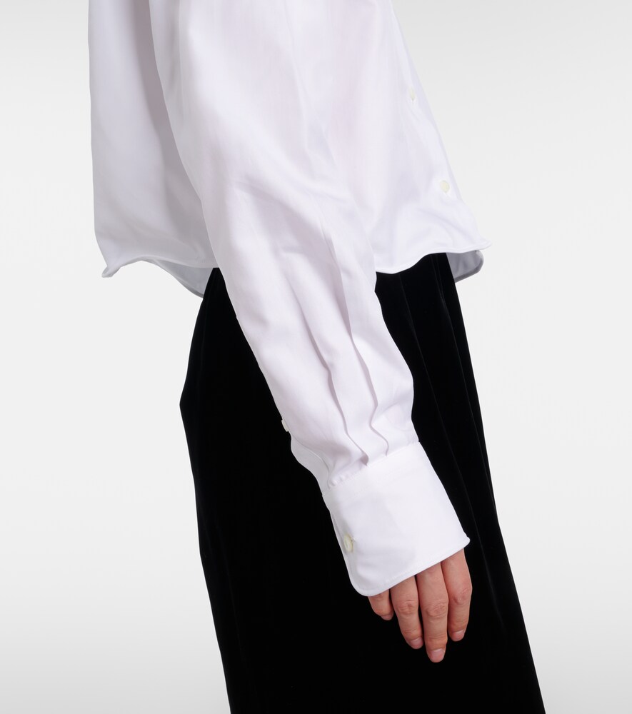  Prada Prada Camisa De Popelín De Algodón 