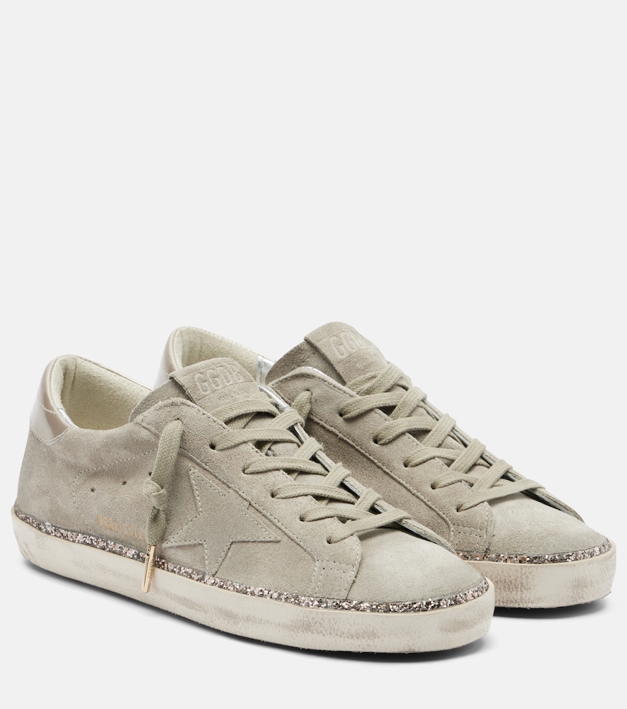 Golden Goose Women's Grey Super-Star Suede Sneakers UK Size 9 - Mytheresa