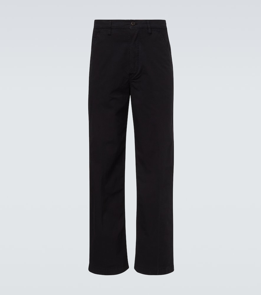 Dries Van Noten Men's Black Cotton Straight Pants Size 34 - Mytheresa