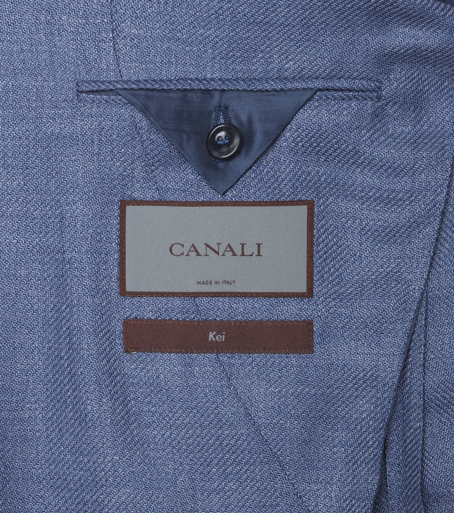  Canali Canali Blazer Aus Wolle, Seide Und Leinen 