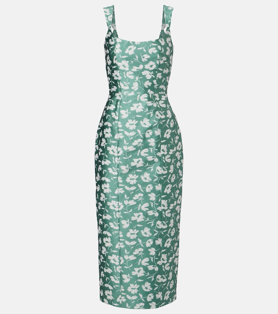 Markarian Numa brocade midi dress