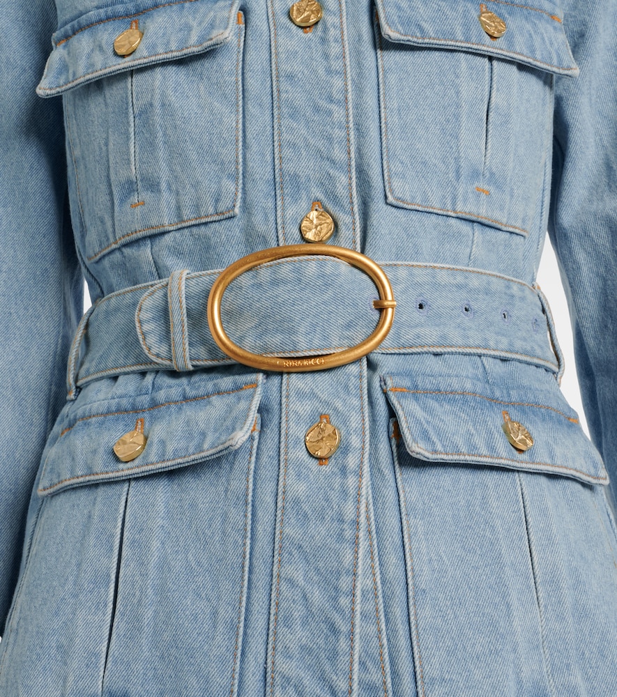  Nina Ricci Nina Ricci Belted Denim Jacket 