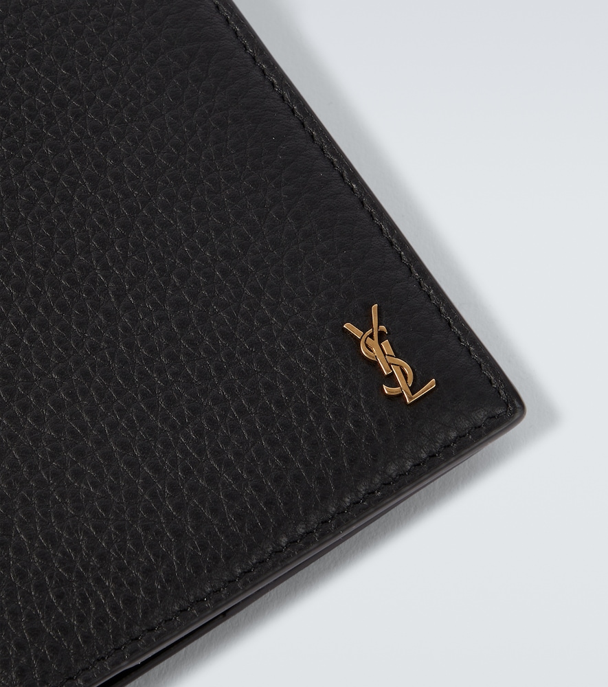  Saint Laurent Saint Laurent Cassandre Leather Card Holder 